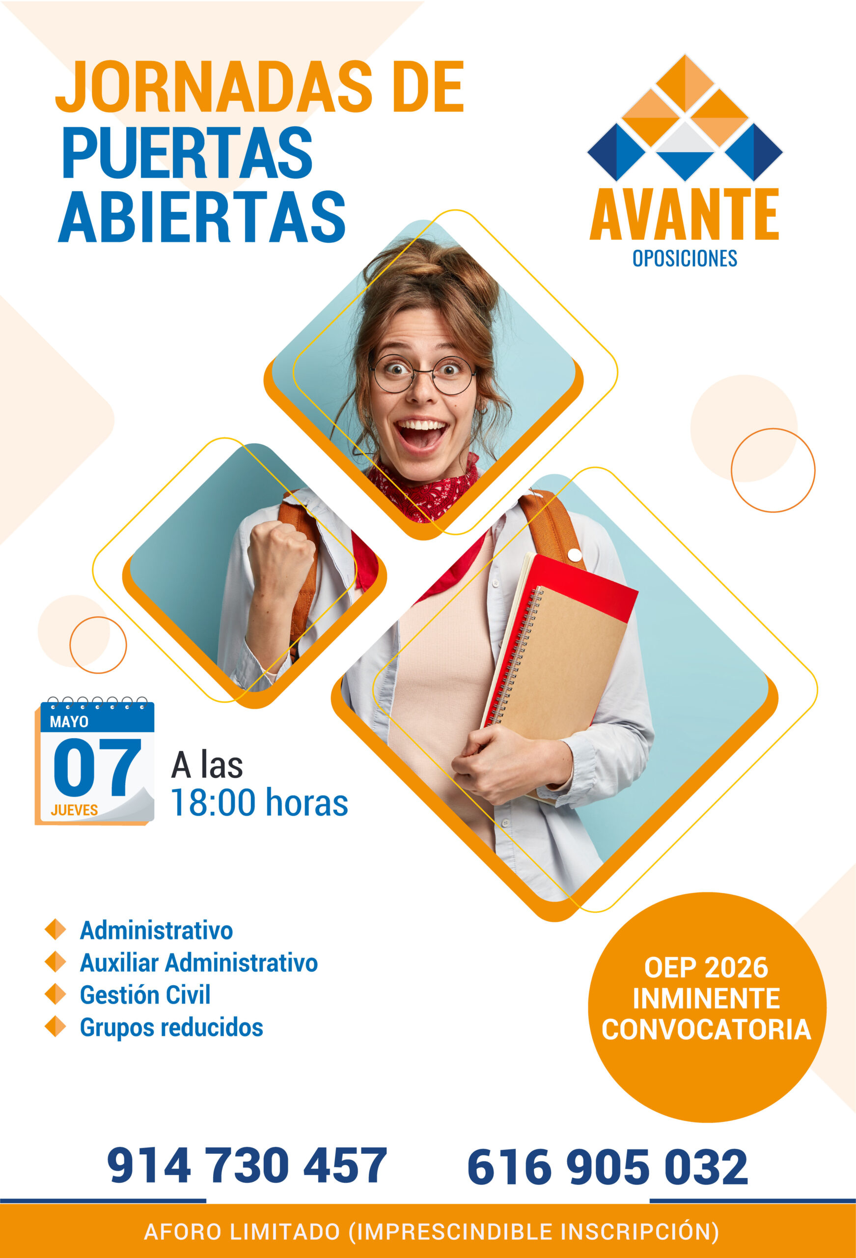 Jornadas de Puertas Abiertas, presentación de cursos para 2026